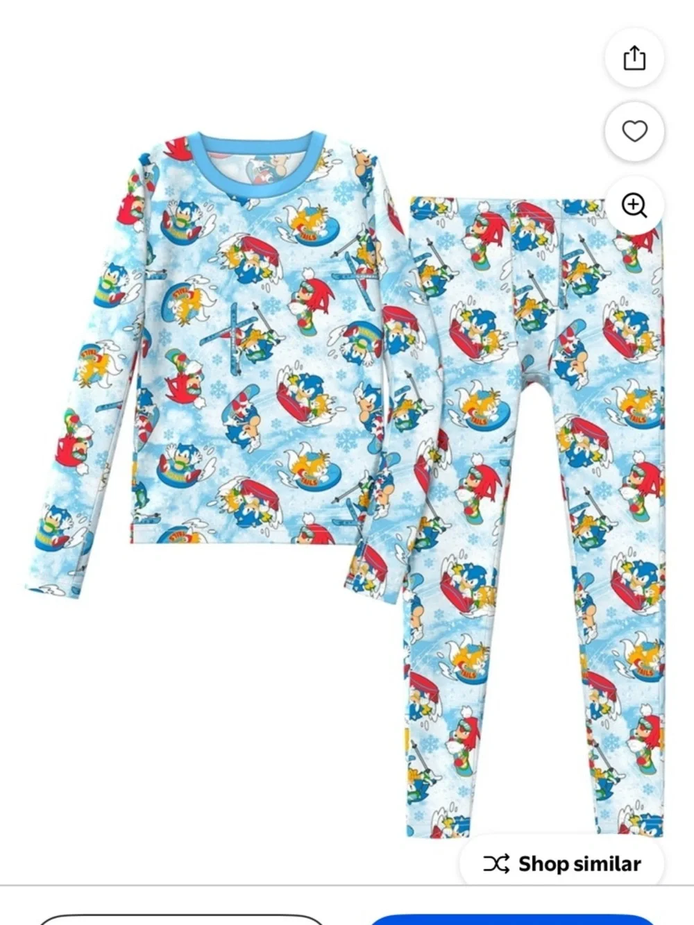 2 sonic and athletic works warm underwear set for kids